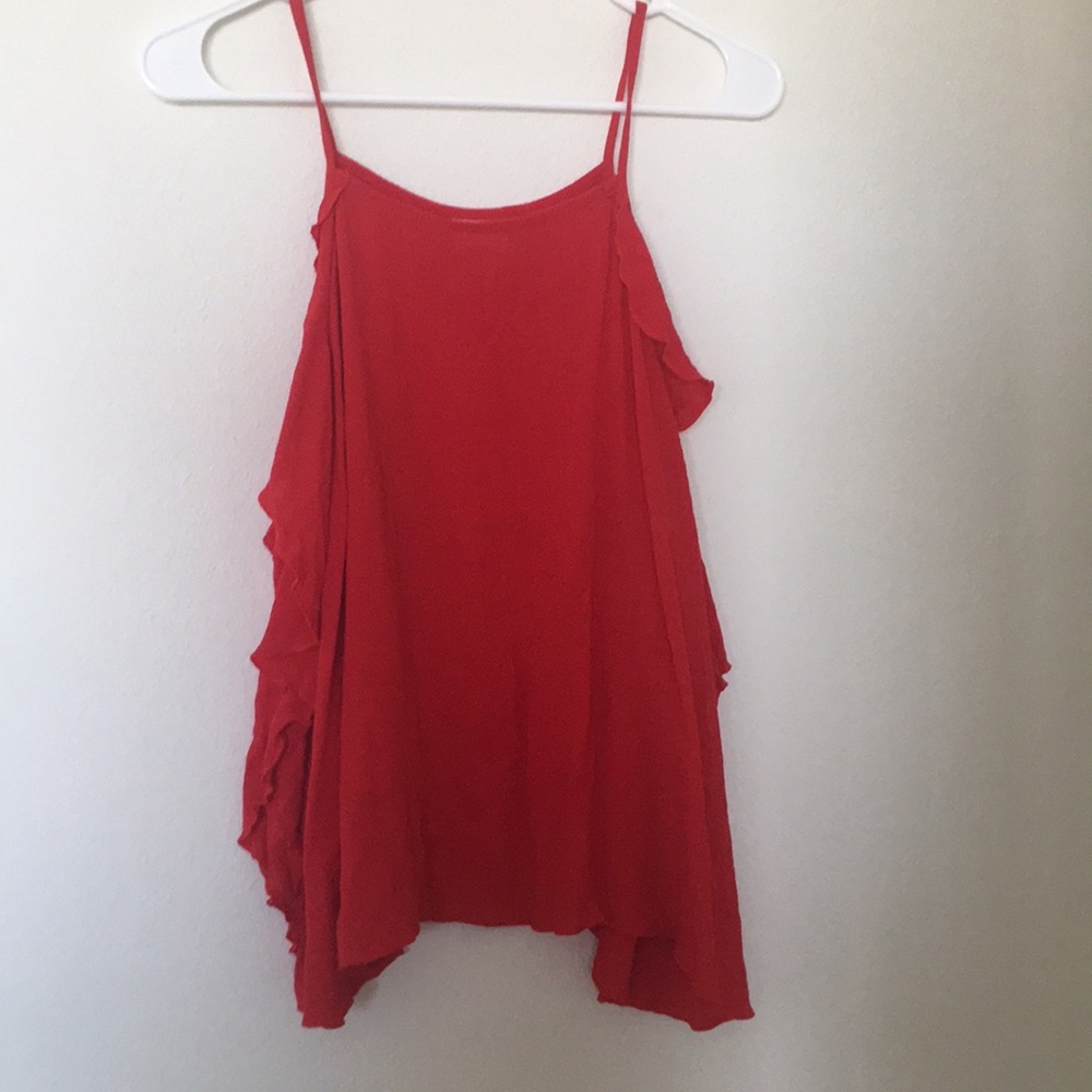 Missimo red open back top